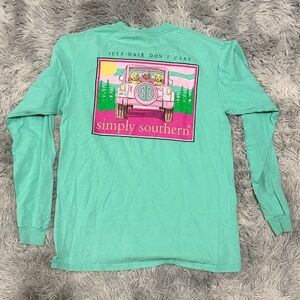 Simply Southern shirt Medium longsleeve